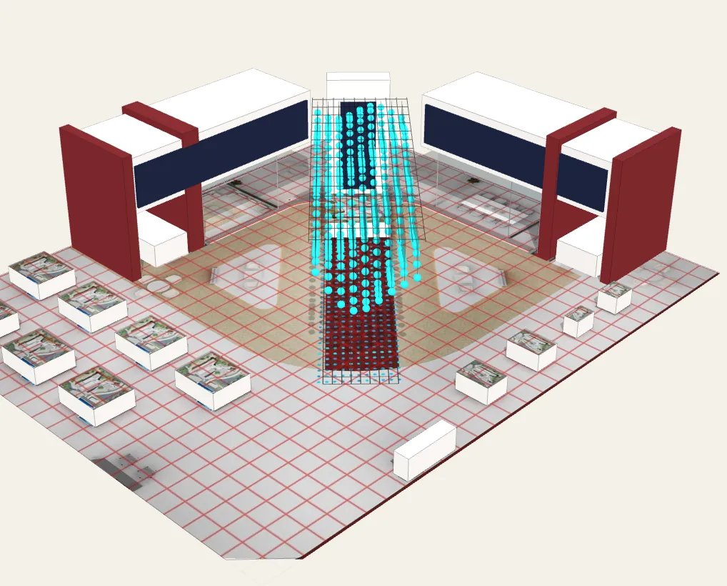 Cityscape Abu Dhabi: the pavilion as designed in 3D