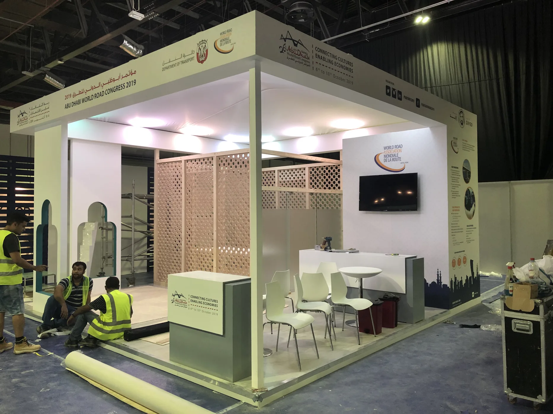 World Road Congress booth build
