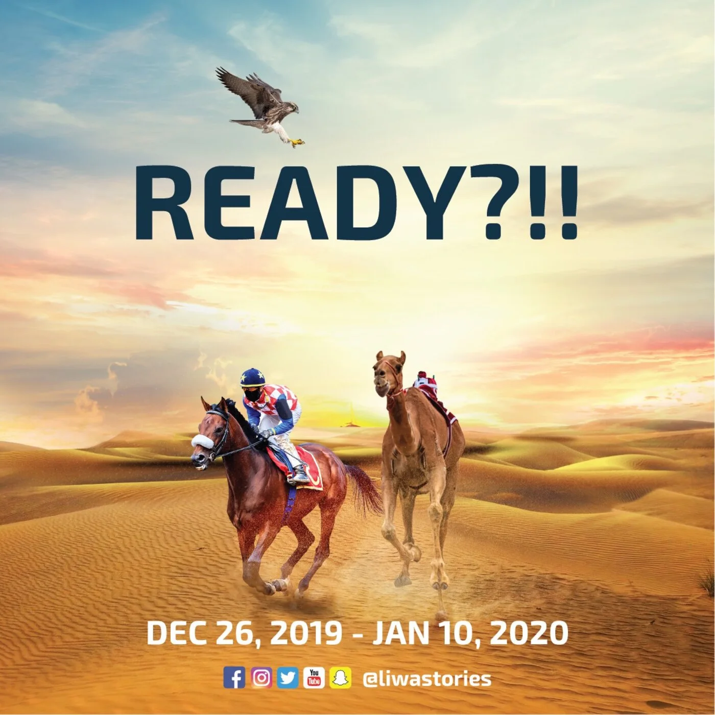 Square artwork for social: Ready?!!